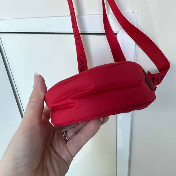 Lululemon Red Crossbody Pouch with Maple Leaf Emboss - Picture 9 of 13